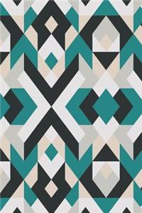Black and White Geometric Design Notebook