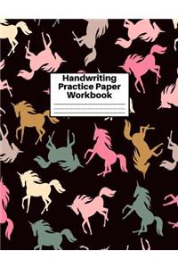 Handwriting Practice Paper Workbook