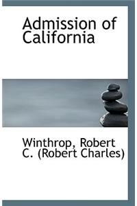 Admission of California