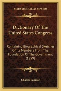 Dictionary of the United States Congress