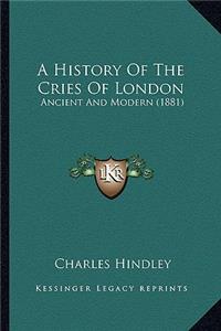 History Of The Cries Of London