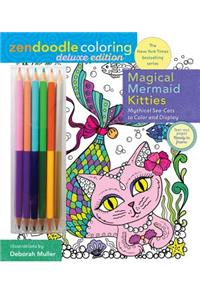 Zendoodle Coloring: Magical Mermaid Kitties