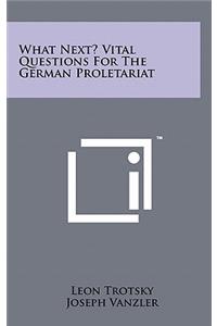 What Next? Vital Questions for the German Proletariat