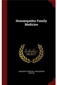 Homoeopathic Family Medicine