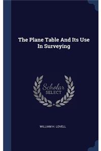 The Plane Table And Its Use In Surveying