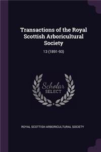 Transactions of the Royal Scottish Arboricultural Society