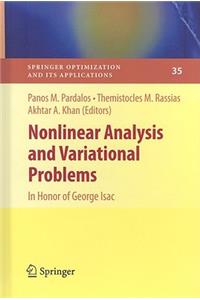 Nonlinear Analysis and Variational Problems