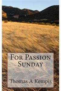 For Passion Sunday