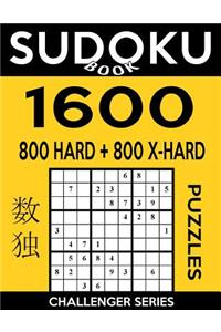 Sudoku Book 1,600 Puzzles, 800 Hard and 800 Extra Hard