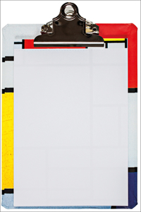 Piet Mondrian Mini Clipboard