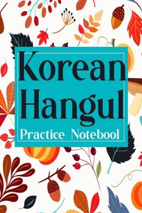 Korean Hangul Practice Notebook