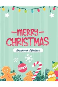 Merry Christmas Sketchbook Notebook