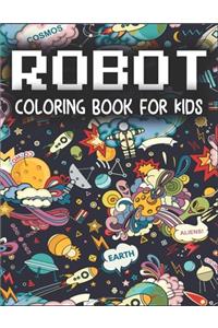 Robot Coloring Book For Kids