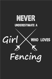 Never Underestimate A Girl Who Loves Fencing