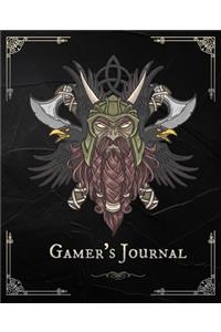 Gamer's Journal: RPG Role Playing Game Notebook - Nordic King, Ravens and Axes (Gamers series)