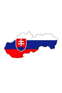 The Flag of Slovakia Overlaid on The Map of the Nation Journal