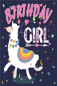 Birthday Girl: Birthday Journal Gift For Llama Lovers