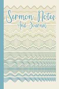 Sermon Notes and Journal
