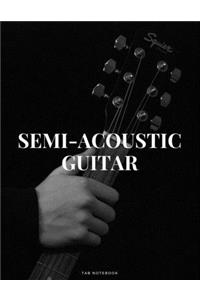 Semi-Acoustic Guitar Tab Notebook