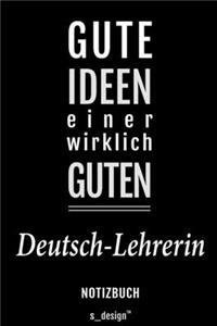 Notizbuch für Deutsch-Lehrer / Deutsch-Lehrerin