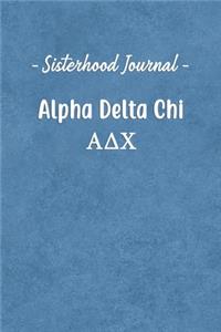 Sisterhood Journal Alpha Delta Chi
