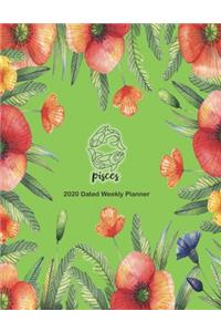 Pisces 2020 Dated Weekly Planner