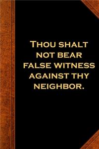 2020 Weekly Planner Religious Theme 8th Commandment Vintage Style Traditional