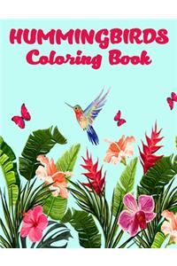 Hummingbirds Coloring Book