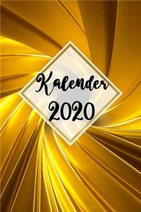 Planer 2020 gold: Kalender, Wochenplaner, Terminkalender, Taschenkalender für das Jahr 2020 - Geschenk für Frauen