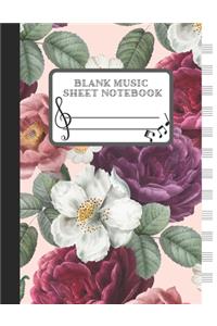 Blank Music Sheet Notebook