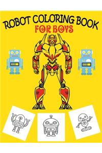Robot Coloring Book For Boys