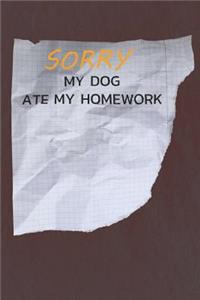 My Dog Ate My Homework