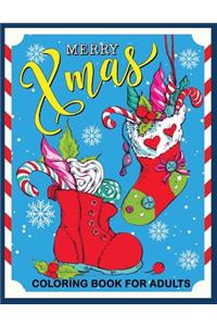 Merry Xmas Coloring Book for Adults