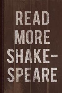 Read More Shakespeare Vintage Journal Notebook