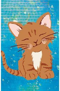 Journal Notebook For Cat Lovers Orange Kitten