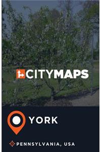 City Maps York Pennsylvania, USA