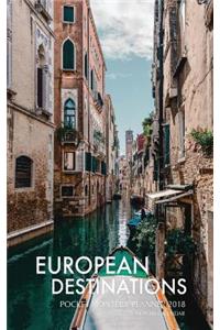 European Destinations Pocket Monthly Planner 2018