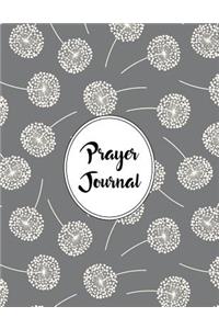 Prayer Journal Notebook Dandelions Pattern 1