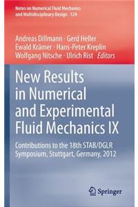 New Results in Numerical and Experimental Fluid Mechanics IX