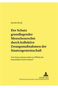 Der Schutz Grundlegender Menschenrechte Durch Kollektive Zwangsmaßnahmen Der Staatengemeinschaft