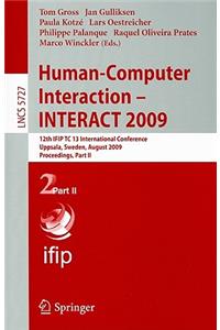 Human-Computer Interaction - INTERACT 2009