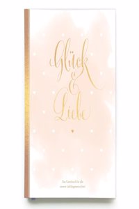 Gastebuch Hochzeit in Gold Hochzeitsbuch fur Gaste mit Gold-Veredelung Hardcover, 128 Seiten mit Leseband Gastebuch Hochzeit mit Fragen [German]