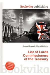 List of Lords Commissioners of the Treasury