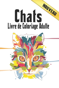 Livre de Coloriage Adulte Chats