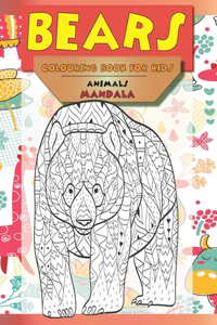 Mandala Colouring Book for Kids - Animals - Bears