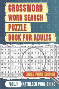 Crossword Word Search Puzzle Books for adults