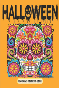 Halloween Mandalas Coloring Book
