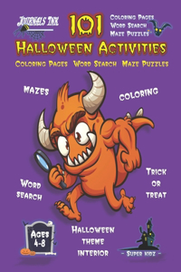 Halloween Activity Book for Kids Ages 4-8