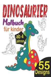 Dinosaurier Malbuch für Kinder ab 4 Jahren
