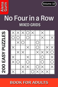 No Four in a Row puzzle book for Adults